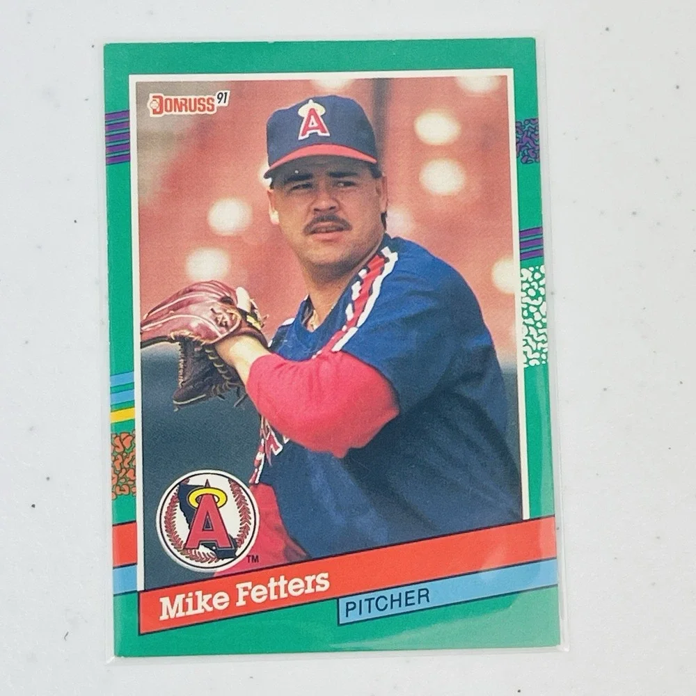 1991 Donruss Baseball Card Mike Fetters Los Angeles Angels 565 Trading Card